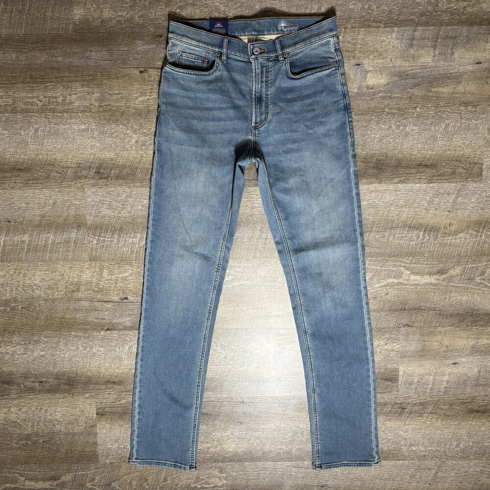 Faherty Stretch Terry 5 Pocket Pants Men’s 30x34 Blue Denim NWT